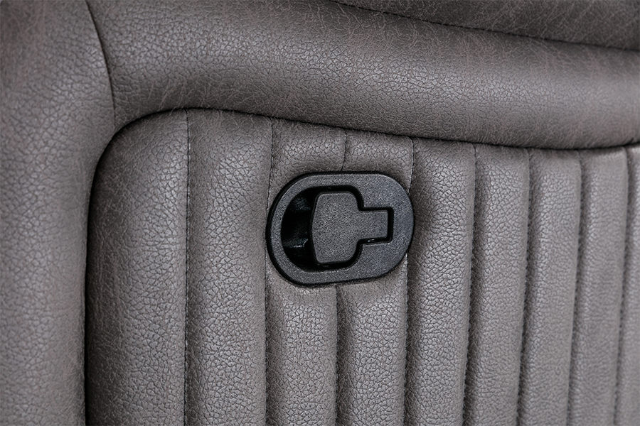 RC-7756 Polyester Tech Fabric Manual Reclining Loveseat cu consolă